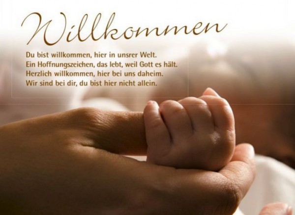 Willkommen (Klappkarte)