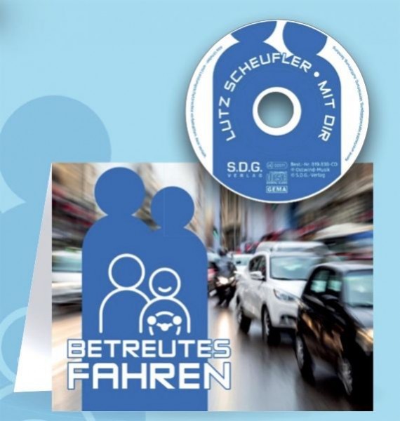 Betreutes Fahren - Klappkarte mit Mini-Musik-CD