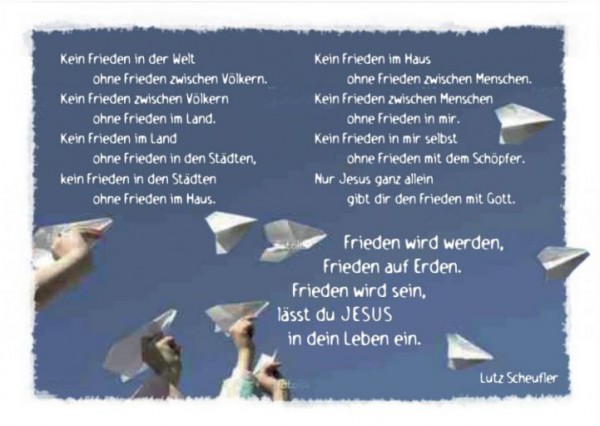Frieden wird werden (Postkarte)